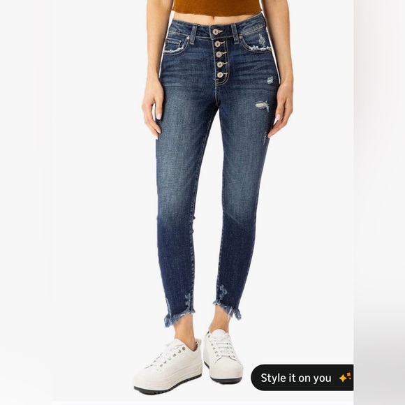 KanCan Denim - Kan Can Women's High Rise Button Fly Skinny Jeans size 5/26